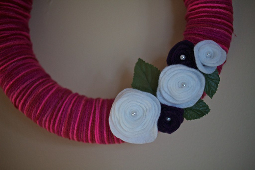 1st Yarn Wreath 8