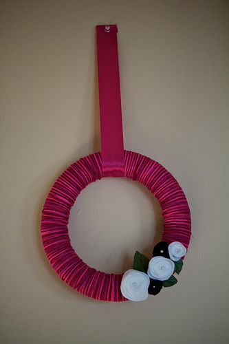 1st Yarn Wreath 7